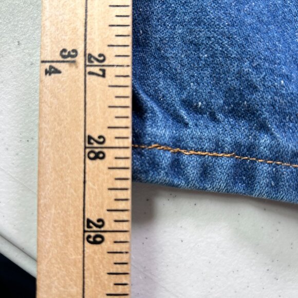 Wrangler Cowboy Cut Jeans Mens 36 X 29 Straight Leg 13MWZ Blue Denim US Fabric - Picture 7 of 7